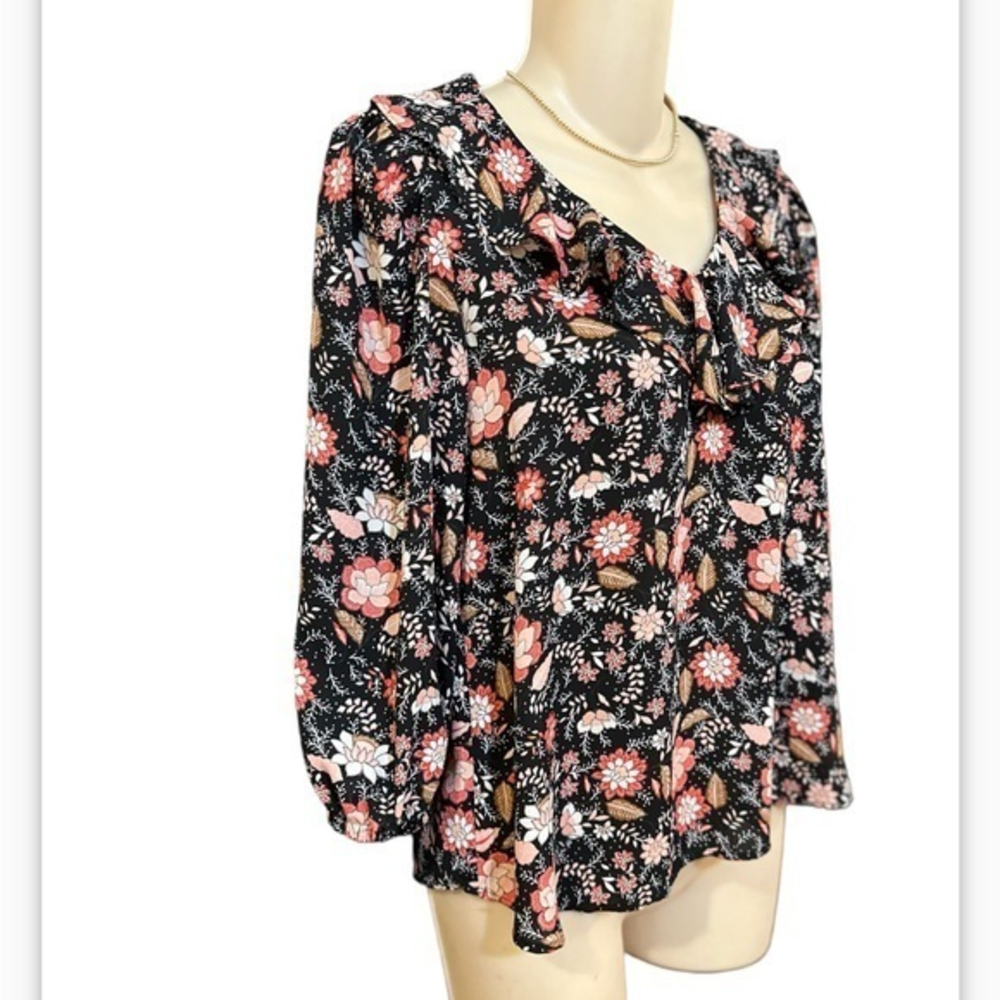 LOFT Floral Blouse Petites Size XXSP